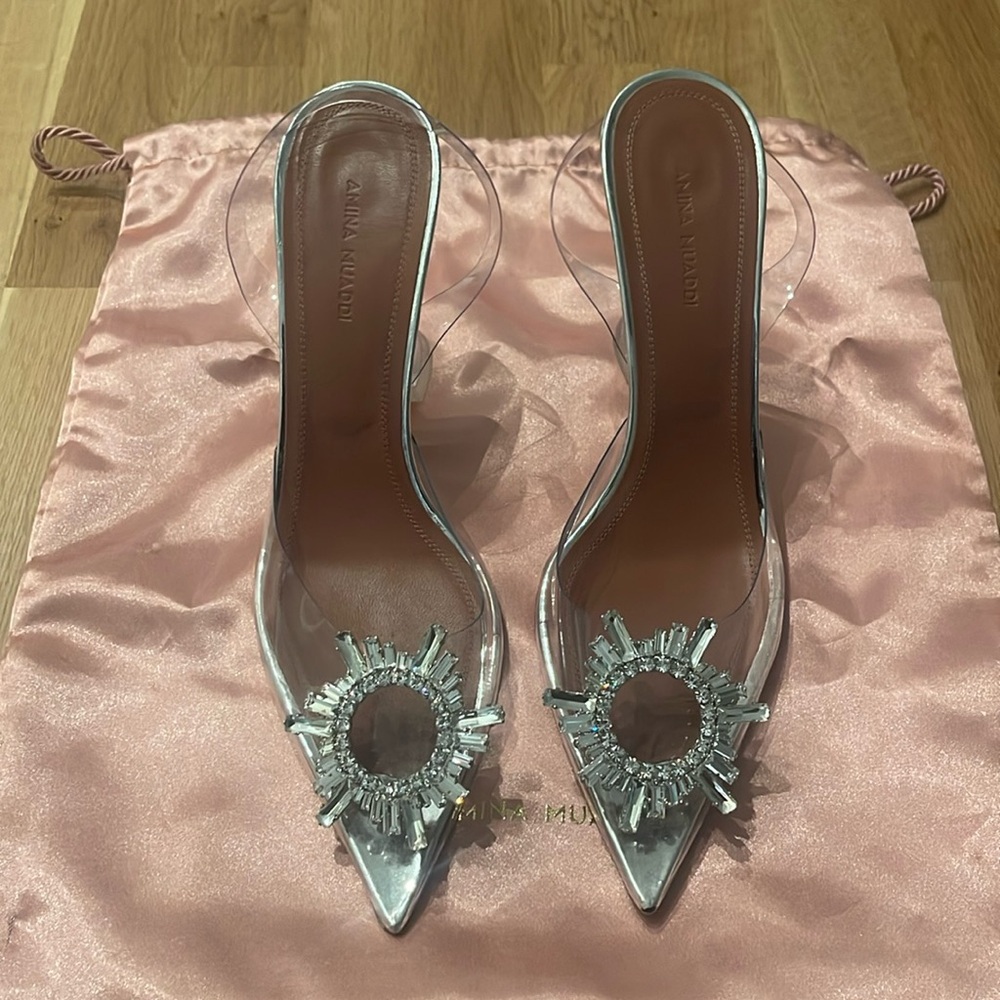 Amina Muaddi Begum Clear - size 38.5